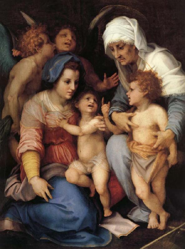 Andrea del Sarto,Andrea d Agnolo di Francesco dit Sainte Famille aux Anges